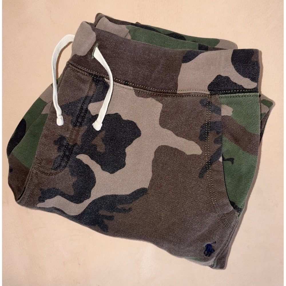Polo Ralph Lauren Fleece Jogger Sweatpants Boys XL 18-20 Woodland Camouflage